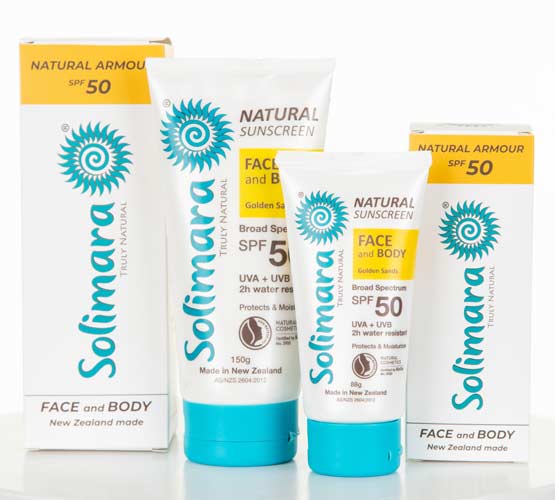 Solimara Natural SPF50 Mineral Zinc Sunscreen. Best sunscreen for face and body. Best for babies. Buy online. NZ