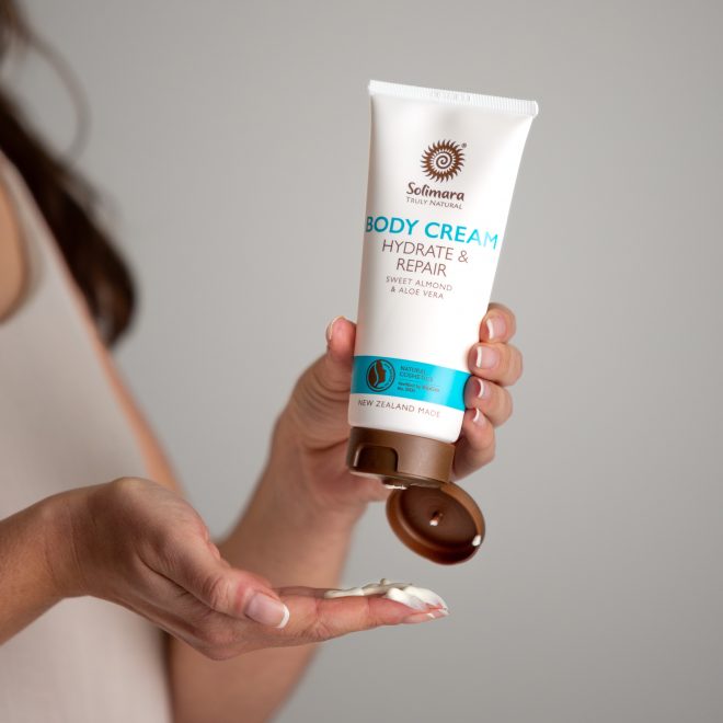 Body cream moisturiser natural skincare hydrate and repair