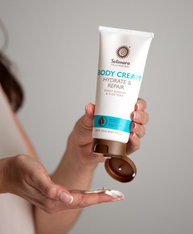 Body cream moisturiser natural skincare hydrate and repair