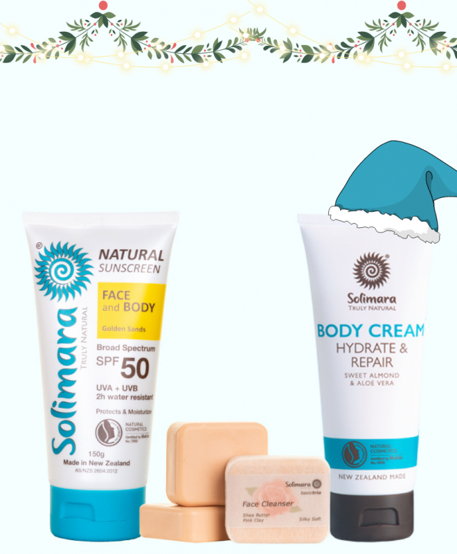 Christmas sale gift natural sunscreen moisturiser cleanser