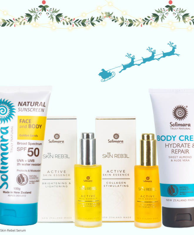 Christmas sale gift natural sunscreen moisturiser skin serum vegan