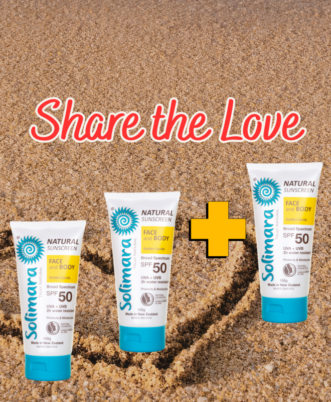 3 Tubes SPF50 Natural Mineral Sunscreen - MEGA Valentine Deal